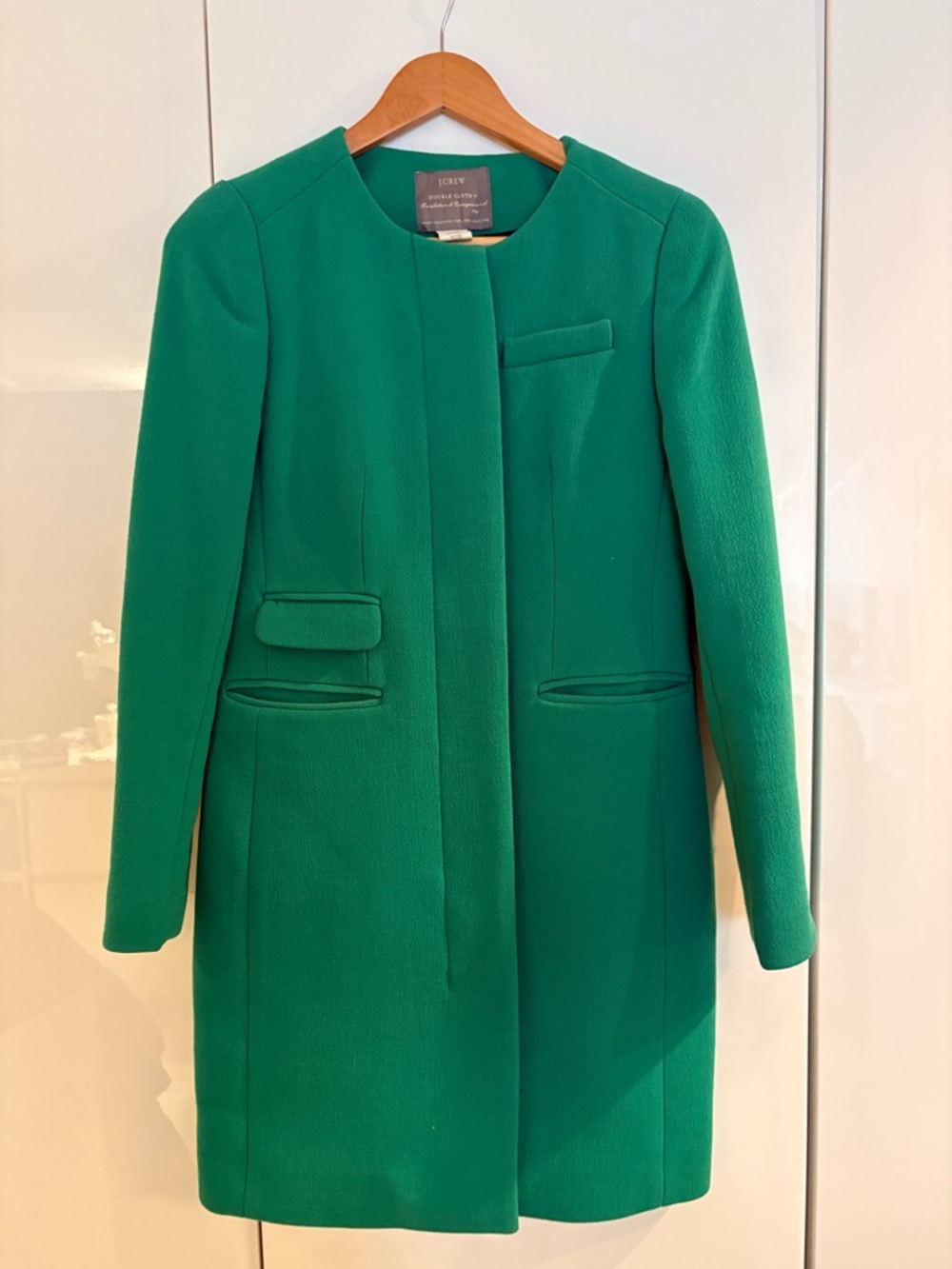 J.Crew Symphony Coat – Double‑Cloth Stadium Wool
